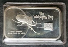 The Watergate Bug 1oz Silver Bar in a Plastic Envelope