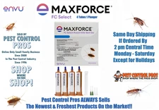 4 Tubes ENVU Maxforce FC SELECT Cockroach German Roach Control Bait Gel