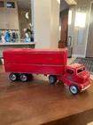 Tonka Toy Transport Pressed Steel Cab Over Semi Trailer Truck Vintage 1953