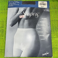 Vintage JCPenney Subtle Shapers Total Support Pantyhose Long Dark Brown