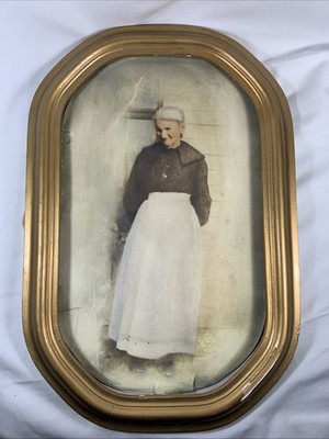Vintage Wooden Oval Frame -18'' Tall (Clara Weaver, Mother of C Shick)- No Glass