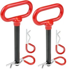 Wellmax 2PC 1/2" Diameter Trailer Hitch Pin Set - 3-5/8" and 4" Shank, with 4...
