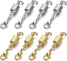 Zpsolution Screw-in Locking Magnetic Jewelry Clasps for Silver / Gold