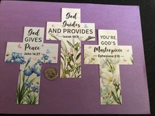 Bible Verse Bookmarks Lot of 3.