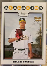 2008 Topps Updates & Highlights Greg Smith RC #UH170 Oakland Athletics