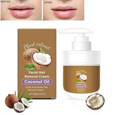 Facial Hair Removal Cream For Women Coconut Oil Based Gentle Body Hair Remover