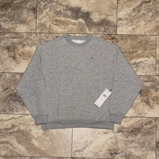 Alo Yoga Accolade Crewneck Pullover Sweatshirt Heather Grey Size Large