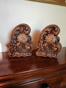 Syroco Wood Bookends | eBay