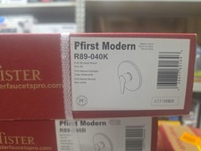 Pfister R89040K Pfirst Modern Valve Trim Only Single Handle 1-Hole Brushed Nicke