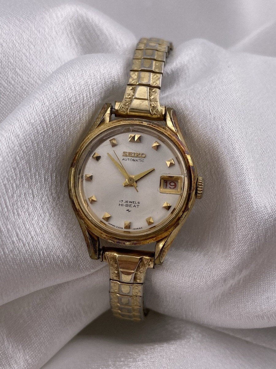 時計 SEIKO AUTOMATIC 17JEWELS Vintage Seiko Automatic Hi Beat 17 Jewels 2205-0259 Gold