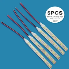 5PCS DC12V 5050 LED Flexible strip light 6LEDs 10cm For Car Caravan Kitchen