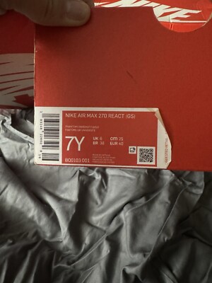 Size 7 - Nike Air Max 270 React Bauhaus
