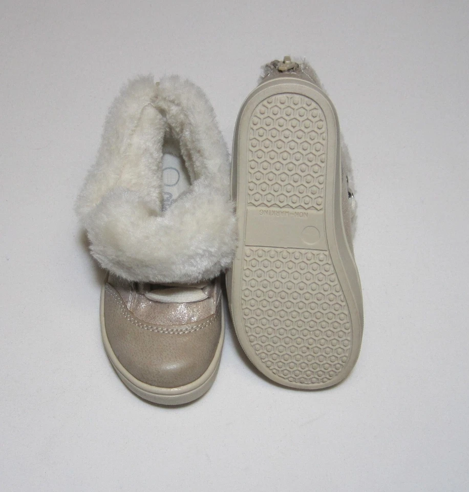 Botas de piel doradas para niñas pequeñas, nuevas con etiquetas, CiRco Foto 2 de 4