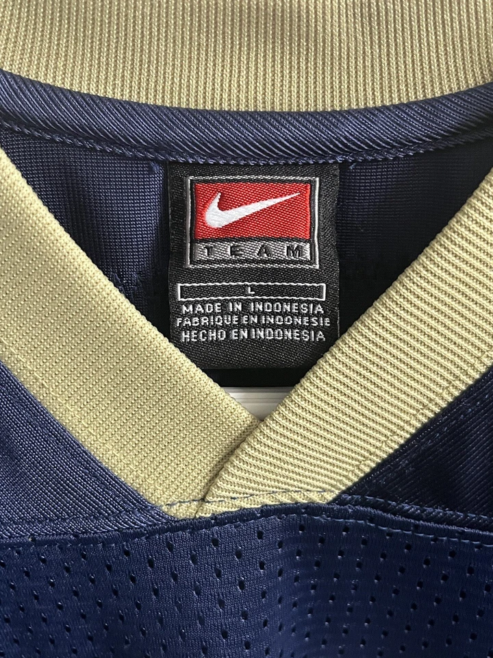 耐克 Team Marshall Faulk #28 圣路易斯公羊队 NFL 球衣 青少年 大号 耐克 NFL 蓝色 — 第 2/4 张图片