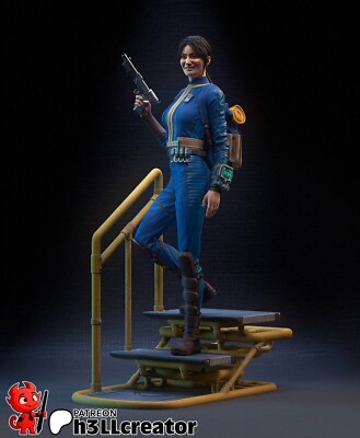 Lucy - Fallout - Fan Art Figur - 3D Resin Print 161mm / 92mm Bust
