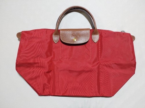 Longchamp Le Pliage Energy Shoulder Tote Bag M Red Outlet - Picture 2 of 4