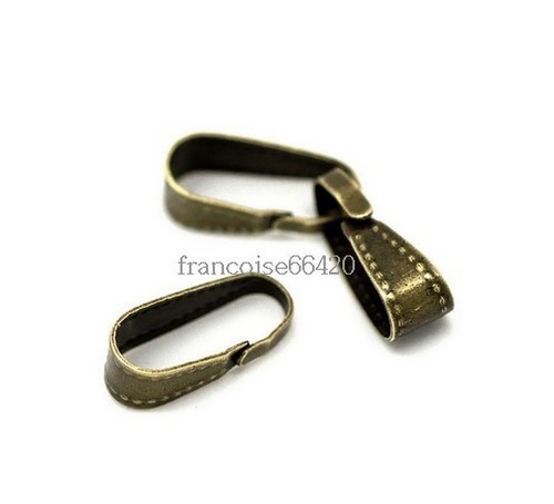 SOFPLATE 1 Boîte De 200 Pièces De Colle Dorée Sur Bélières En