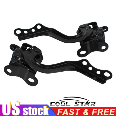 Set of 2 Hood Hinges Driver & Passenger Side LH RH Fit for Toyota Prius C Pair