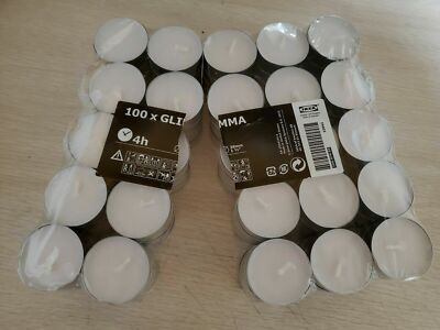30 x IKEA candle scented or unscented tealight candles - 4/3.5 hrs.