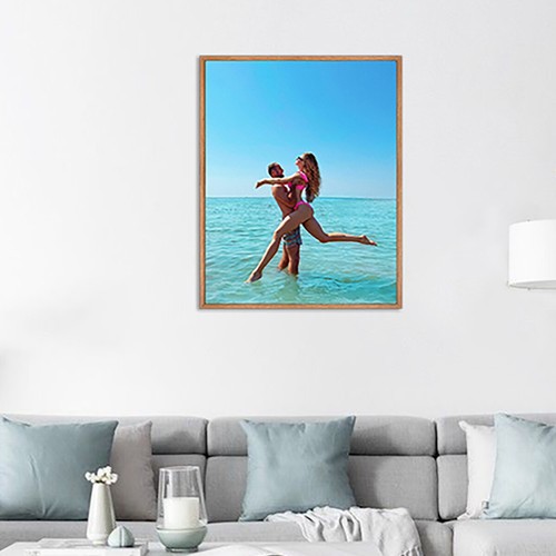 Canvas Floating Frame Wood-Look Floater Frames for Canvas Paintings Frame Decor - Picture 32 of 40