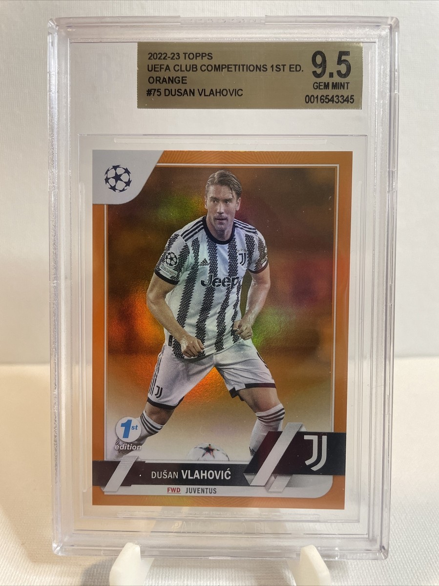 22/23 TOPPS MUSEUM VLAHOVIC ブラホヴィッチ カード 2022-23 Topps Chrome UEFA Dušan Vlahović Orange #/25