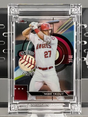 MIKE TROUT 2024 Jersey Fusion 7/29/19 Game Used Baseball #7/44
