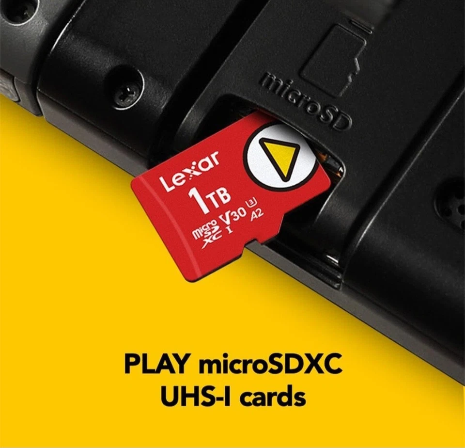 Lexar 1TB PLAY microSDXC, UHS-I, C10, U3, V30, A2, Full-HD & 4K R&W 100mb/s - Image 2 of 4