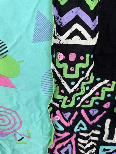 80s Costume Unisex Outfit Shirt Jogger Pant Retro Neon XL Plus Spirit Halloween - Picture 9 of 20