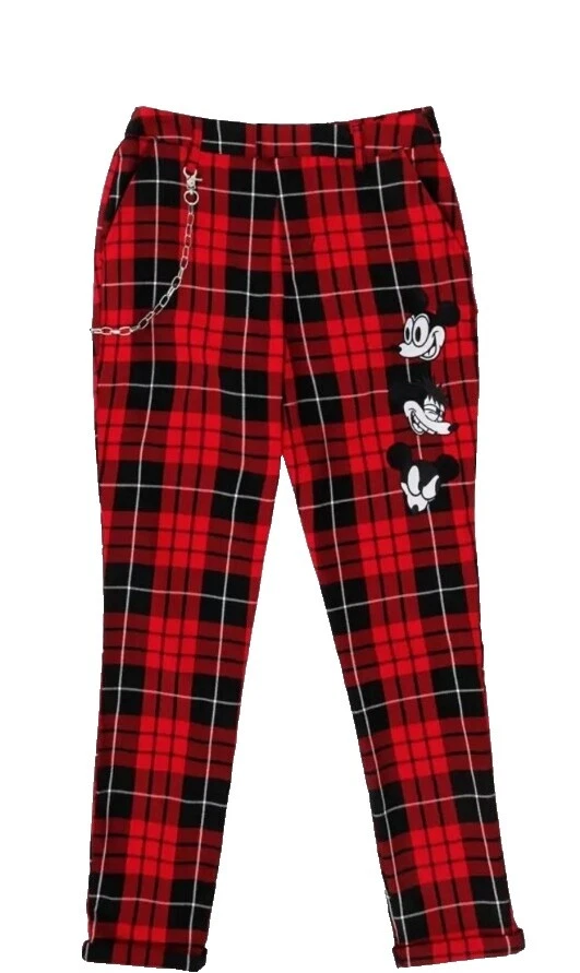 Plaid Juniors Pants for Women