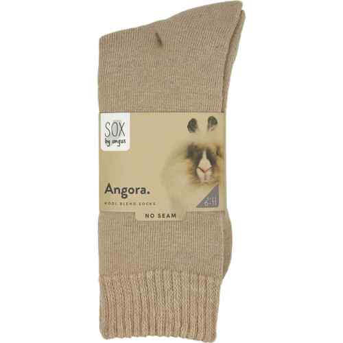 Angora Wool Blend Cushion Socks - 2 Pair Pack,Winter Socks,Comfort top Socks - Picture 1 of 4