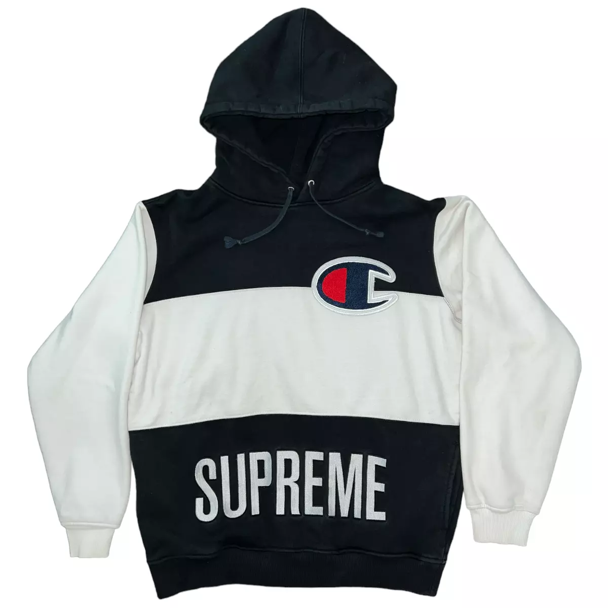 afstemning ondsindet detaljeret Supreme x Champion Color Block Hoodie | eBay