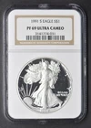 1991-S Silver Eagle NGC PF69 Ultra Cameo $1 - COINGIANTS -
