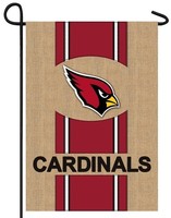 Arizona Cardinals 12 1/2 X 18 2-sided Burlap Garden Flag Arizona Cardinals 12 1/2 X 18 2-sided Burlap Garden Flag