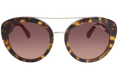 Roberto Cavalli RC 1128 53F Red Tortoise Plastic Cat Eye Sunglasses 53-19-145