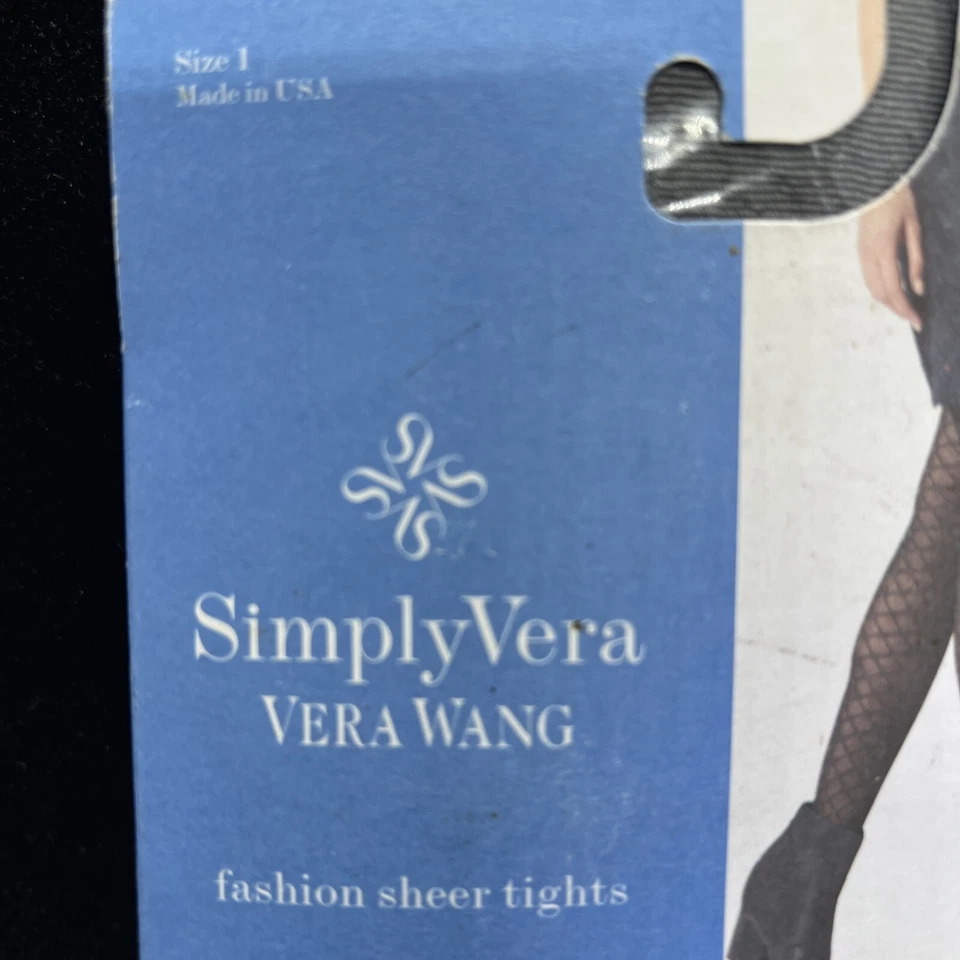  Medias Black Leaf Vine Control Talla 1 Negro Vera Wang Sheer Control Top Medias Foto 2 de 4