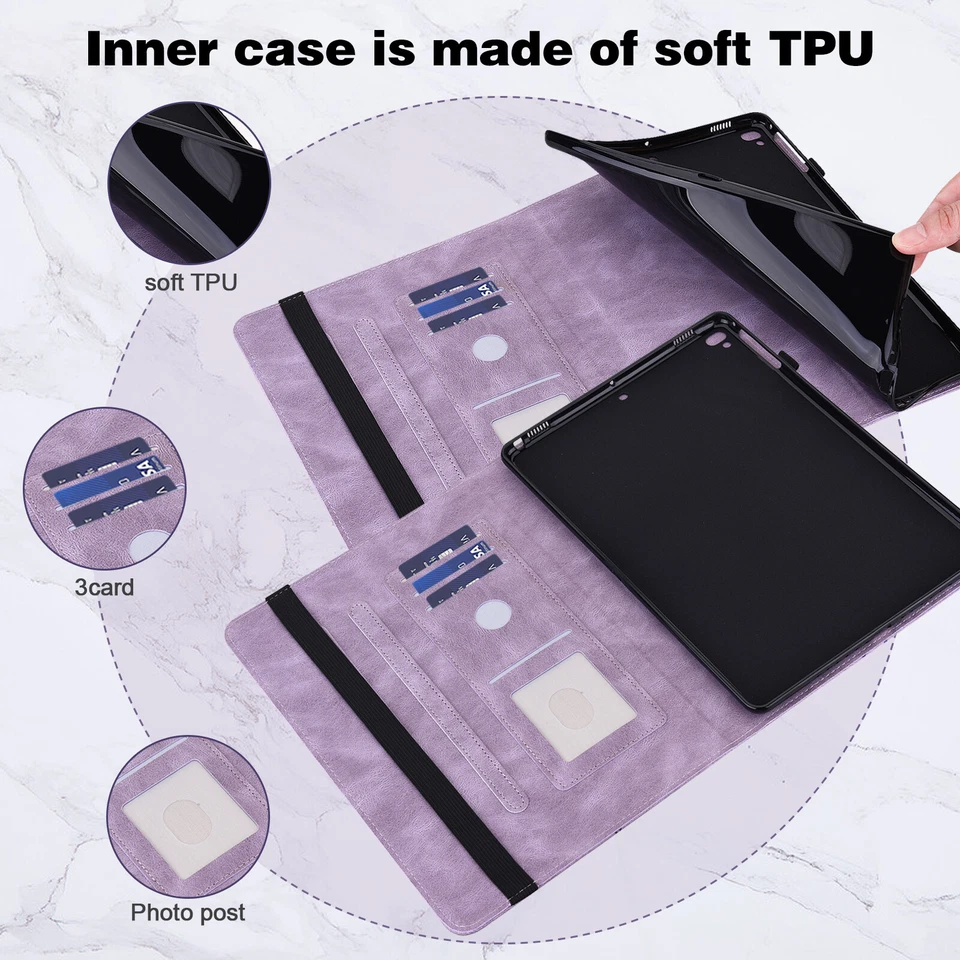 For iPad 10.2" 9th/8/7th Gen/Air/Pro 11/mini Pattern Leather Smart Case Cover - Image 2 of 4