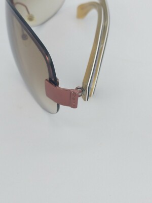 Marc by Marc Jacobs MMJ 028/S metal sunglasses Marc by Marc Jacobs MMJ 028/ Aviator Sunglasses Brown/Red  main image 2