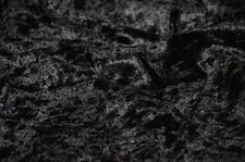 Velvet Panne Crushed Backdrop Velour Stretch Fabric 60" Wide BLACK