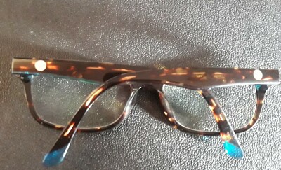 Roxy 38 Tortoiseshell Blue Tint Glasses Frames Eye Wear UK