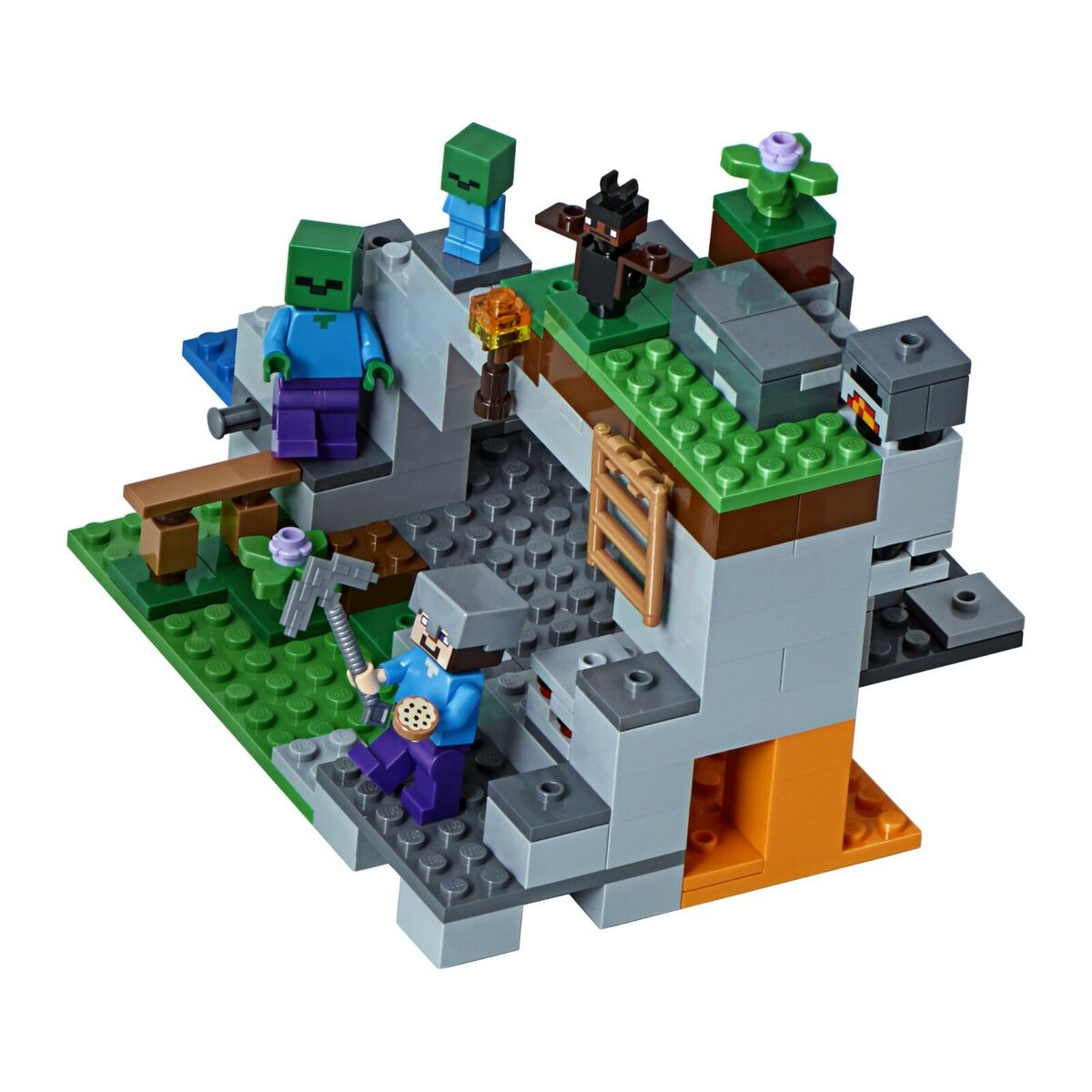 Lego Minecraft - Steve, Zombie, chicken, mystery box