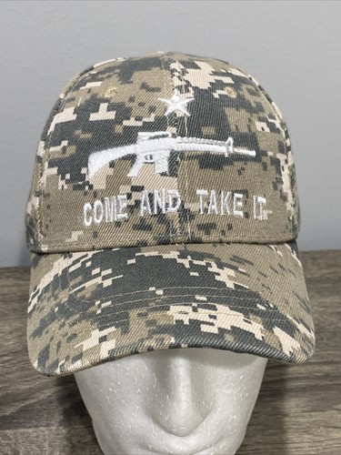 Come And Take It Digital Camo Rifle Weapon AR15 2nd Amendment Gun Cap Hat