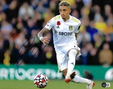 Raphinha Signed 8x10 Photo Leeds United Brazil EPL BAS Beckett Witnessed