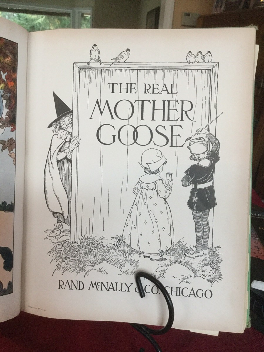 Vintage Children Book ,The Real Mother Goose 1940 Edition | eBay