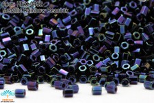 Miyuki Hexagon 2 Cut 11/0 Metallic Dk.Green Hex-0453