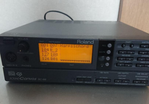 Roland SC-88 Sound Canvas  MIDI Sound Module Generator Used Tested Japan - 第 1/6 張圖片