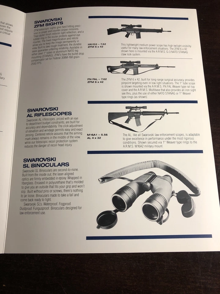 Folleto de equipos de aplicación de la ley Swarovski Optik Foto 4 de 4