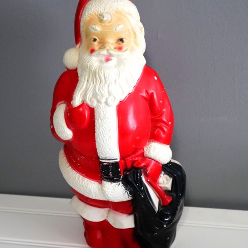 Vintage 13" Empire 1968 Plastic Blow Mold Tabletop Santa Claus Holiday Antique eBay
