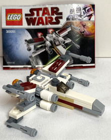 Lego Star Wars #30051 X-Wing Mini Kit Set 100% Complete with Instructions
