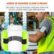 1pc Ski pass bag adjustable buckle armband badge holder S4L0