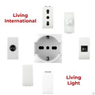 Früchte Elektro Weiß Bticino living International Kompatibel Presausb Schuko